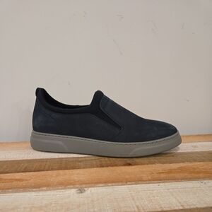 Samuel Hubbard Flight Slip On Sneakers Mens 11.5 W Blue Suede Comfort Casuals